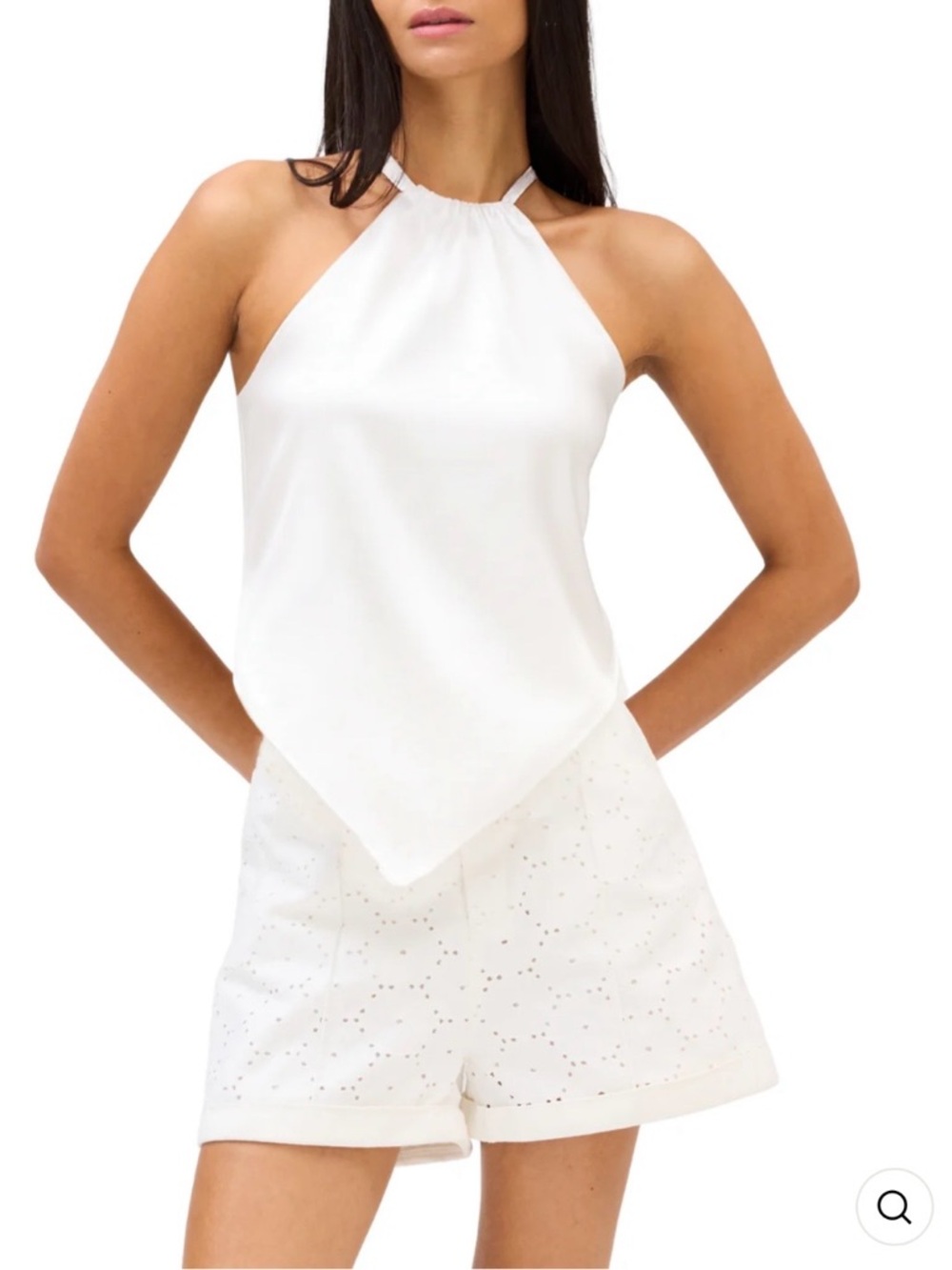 Allison New York White Halter Top